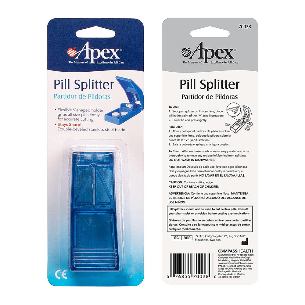 Apex Pill Splitter, Assorted Color, Model No : 70028 - 1 Ea